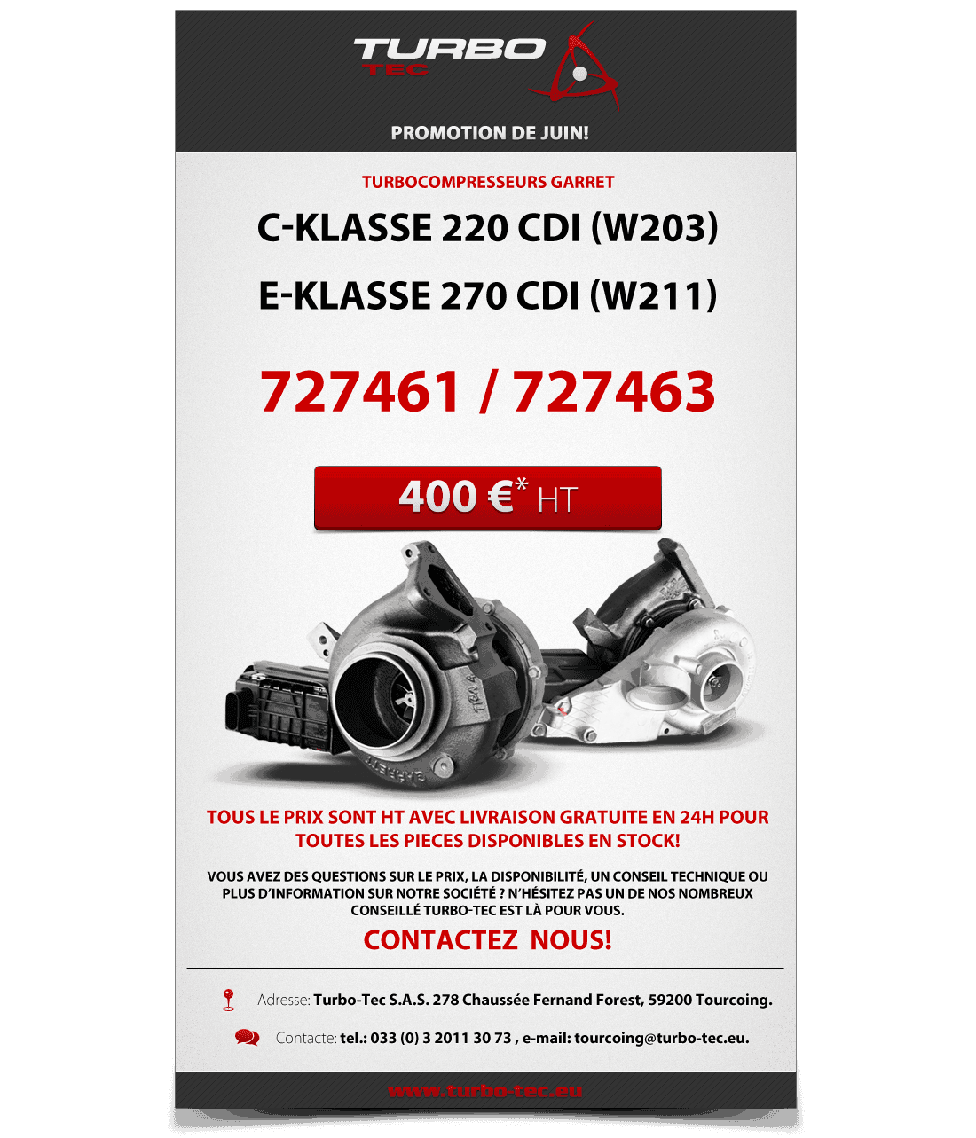 promo-juin Mercedes C-Klasse 220 / 270 CDI